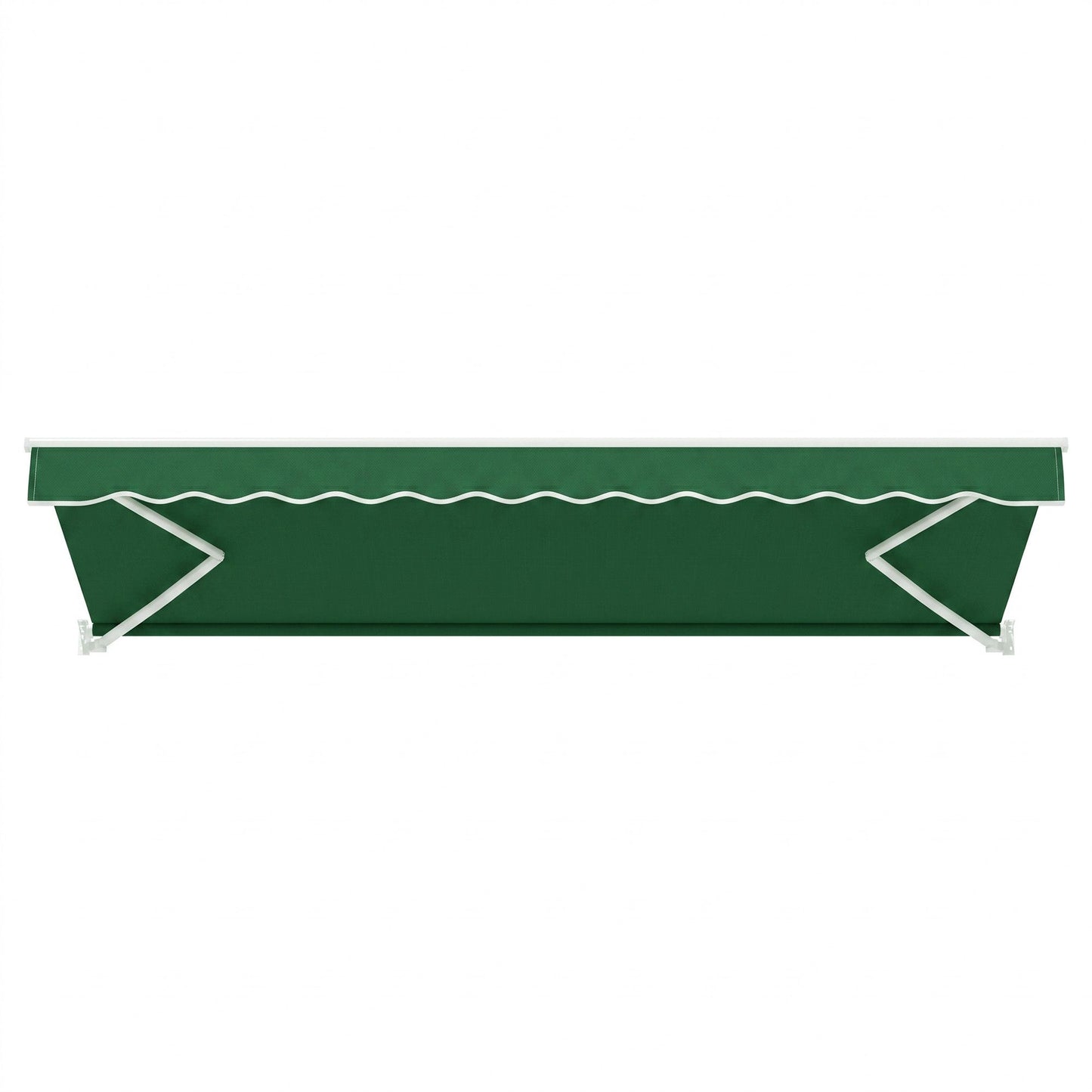 Instahut Retractable Folding Arm Awning Manual Sunshade 5Mx3M Dark Green AWN-B-ARM-50X30-DKGN