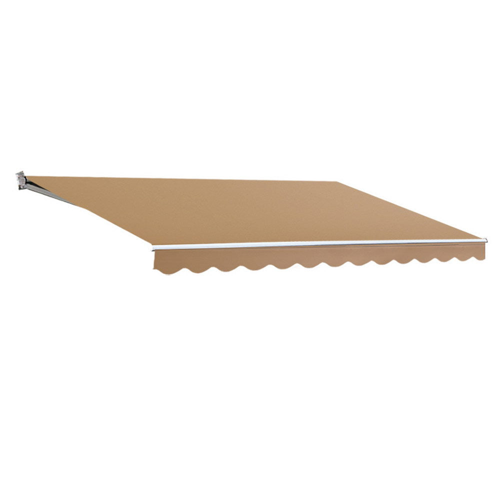Instahut Retractable Folding Arm Awning Motorised Remoter Sunshade 2.5Mx2M Beige AWN-B-ARM-REMOTE-25X20-BEIGE