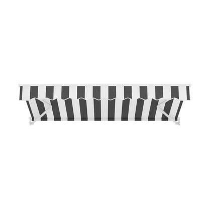 Instahut Retractable Folding Arm Awning Motorised Sunshade 2.5Mx2M Grey White AWN-B-ARM-REMOTE-25X20-GRWH
