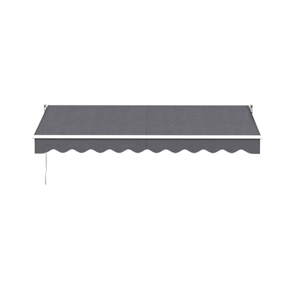 Instahut Retractable Folding Arm Awning Motorised Sunshade 3M X 2M Grey AWN-B-ARM-REMOTE-30X20-GREY