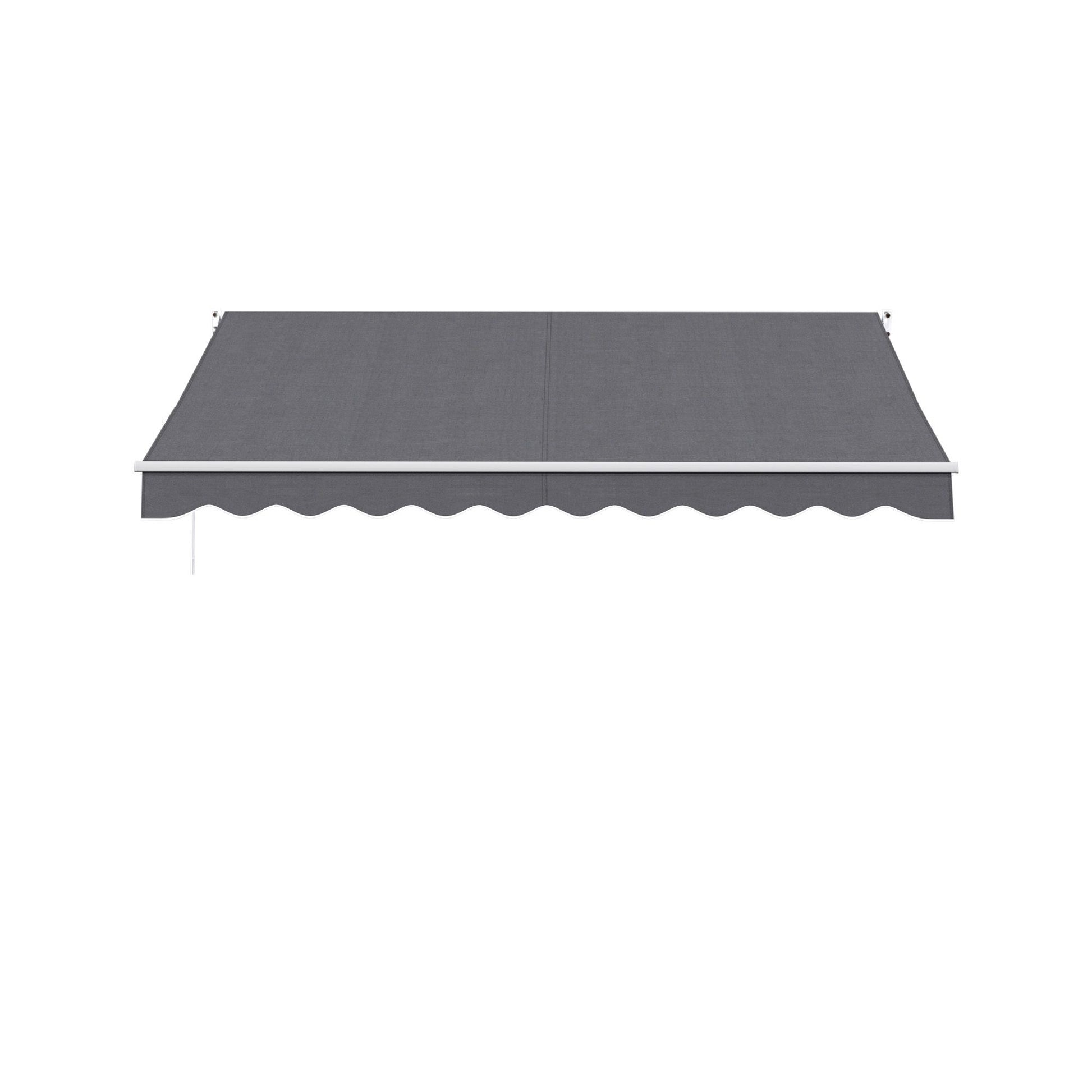 Instahut Retractable Folding Arm Awning Motorised Sunshade 3.5M X 3M Grey AWN-B-ARM-REMOTE-35X30-GREY