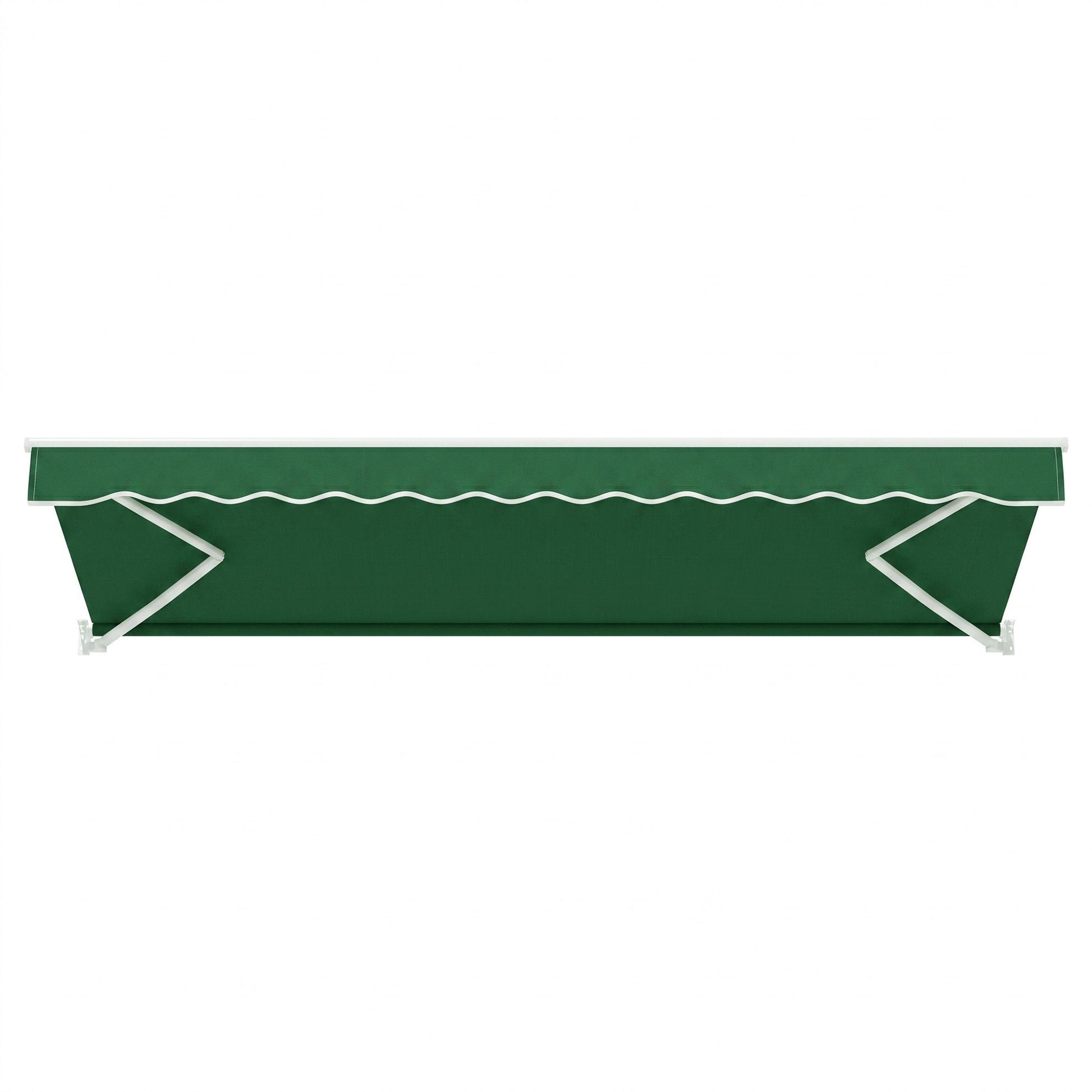 Instahut Retractable Folding Arm Awning Motorised Sunshade 5Mx3M Dark Green AWN-B-ARM-REMOTE-50X30-DKGN