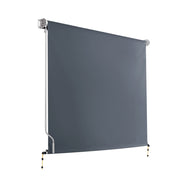 Instahut 1.5X2.5M Outdoor Blinds Awning Roll Down Canopy Retractable Outdoor Blinds Window Shade Grey AWN-B-DOWN-PS-15-GREY