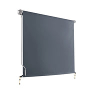 Instahut 2.4X2.5M Outdoor Blinds Awning Roll Down Canopy Retractable Outdoor Blinds Window Shade Grey AWN-B-DOWN-PS-24-GREY