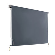 Instahut 3X2.5M Outdoor Blinds Awning Roll Down Canopy Retractable Outdoor Blinds Window Shade Grey AWN-B-DOWN-PS-30-GREY