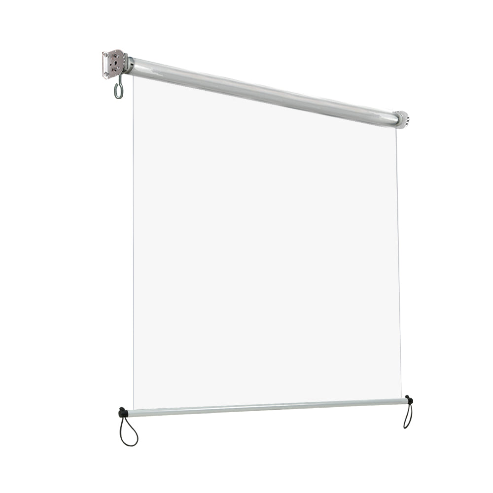 Instahut Outdoor Blinds Transparent Roll Down Awning Window Shade 1.4X2.4M AWN-B-DOWN-PVC-14