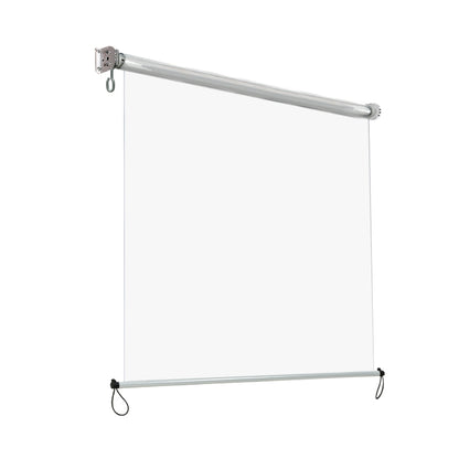Instahut Outdoor Blinds Transparent Roll Down Awning Window Shade 1.4X2.4M AWN-B-DOWN-PVC-14