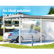 Instahut 1.5X2.4M Outdoor Blinds Clear Roll Down Awning Retractable Outdoor Blinds Water Wind Proof AWN-B-DOWN-PVC-15