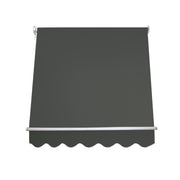 Instahut Window Fixed Pivot Arm Awning Outdoor Blinds Retractable Canopy1.5X2.1M AWN-B-FIXED-PS-15-GREY