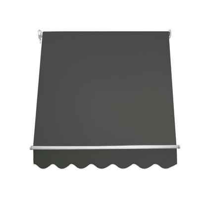 Instahut Window Fixed Pivot Arm Awning Outdoor Blinds Retractable Canopy1.5X2.1M AWN-B-FIXED-PS-15-GREY