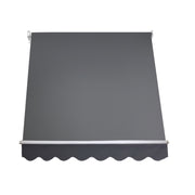 Instahut Window Fixed Pivot Arm Awning Outdoor Blinds Retractable Canopy1.8X2.1M AWN-B-FIXED-PS-18-GREY