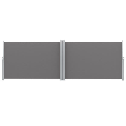Instahut Side Awning Sun Shade Outdoor Retractable Privacy Screen 1.8X6M Grey AWN-B-SIDE-BD-180-GREY
