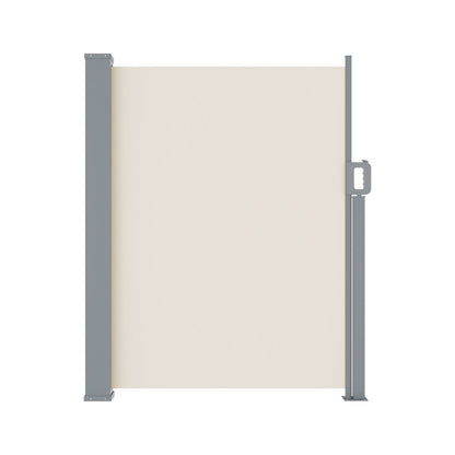 Instahut Side Awning Sun Shade Outdoor Blinds Retractable Screen 1.4X3M Cream AWN-B-SIDE-FC-140-CREAM