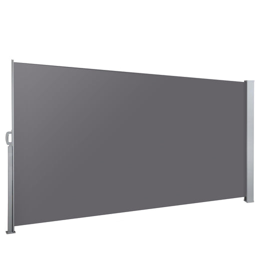 Instahut Side Awning Sun Shade Outdoor Blinds Retractable Screen 1.4X3M GR AWN-B-SIDE-FC-140-GREY