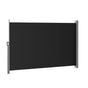 Instahut Side Awning Sun Shade Outdoor Retractable Privacy Screen 1.8X3M Black AWN-B-SIDE-FC-180-BK