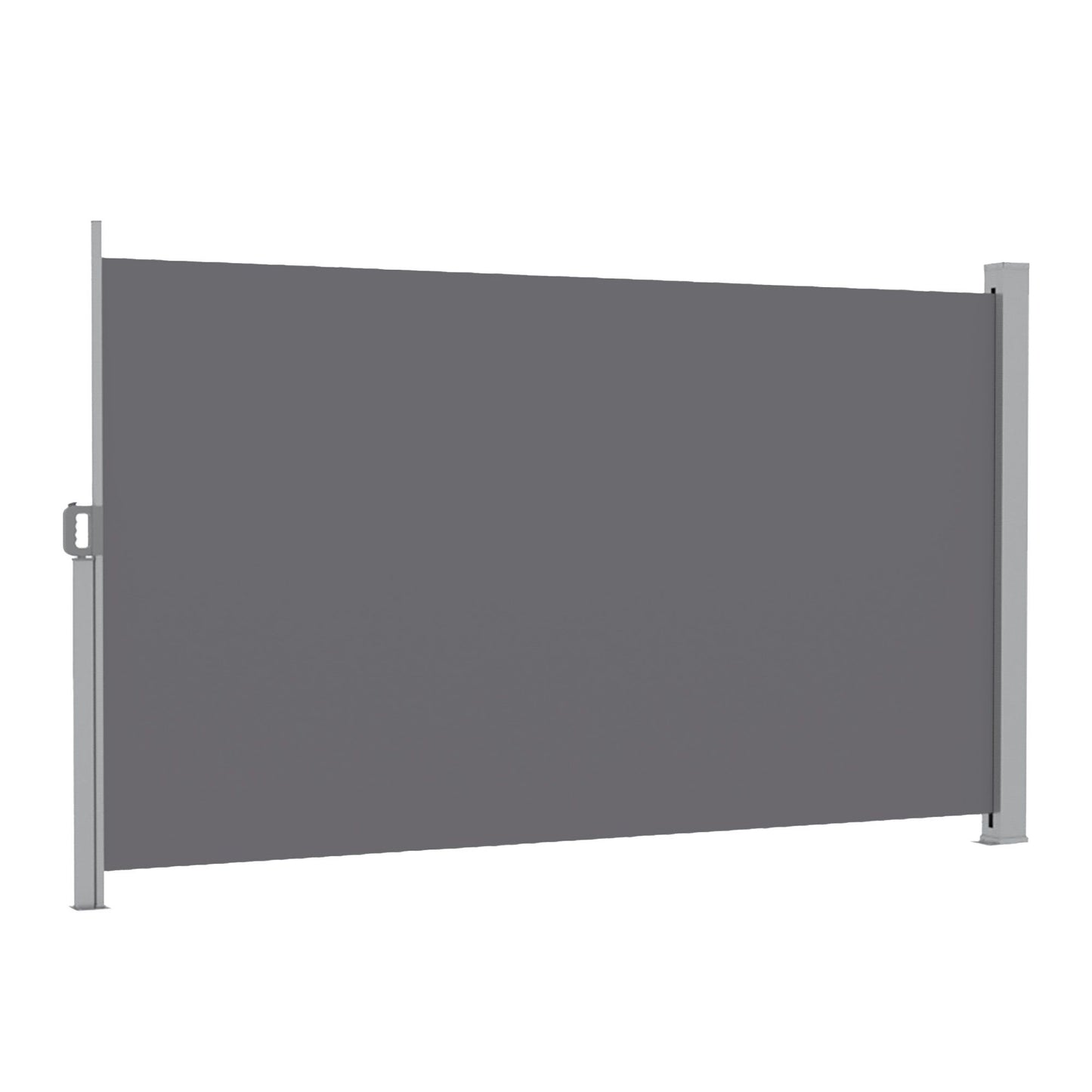 Instahut 1.8X4M Side Awning Retractable Privacy Screen Outdoor Sun Shade Grey