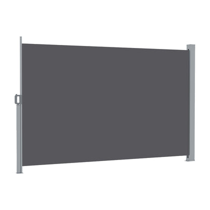 Instahut 2X3.5M Side Awning Retractable Privacy Screen Outdoor Sun Shade Grey