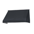 Instahut Window Door Awning 1.2mx0.6mx0.6m Black Polyester Fabric Steel Frame AWN-B-SIDE-TRI-120-BK