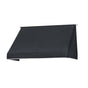 Instahut Window Door Awning 1.2mx0.6mx0.6m Black Polyester Fabric Steel Frame AWN-B-SIDE-TRI-120-BK