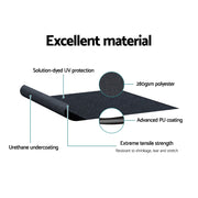 Instahut Window Door Awning 1.2mx0.6mx0.6m Black Polyester Fabric Steel Frame AWN-B-SIDE-TRI-120-BK