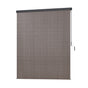 Instahut 2.1X2.5M Outdoor Blinds Awning Roll Down Retractable Knit Fabric Outdoor Blinds Window Shade Brown AWN-C-DOWN-KNIT-21-BR