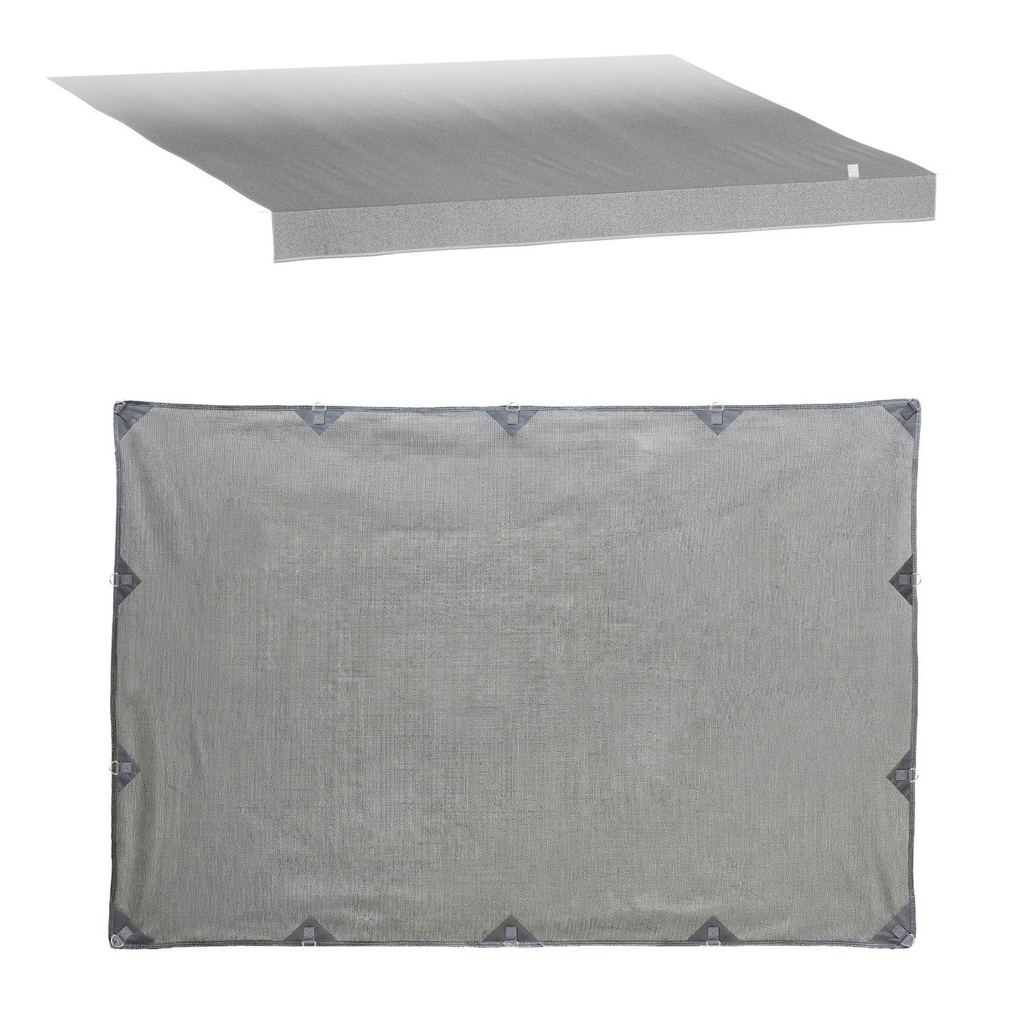 Weisshorn 12ft Caravan Awning Fabric & Privacy Screen RV Roll Out Sun Shade 3.4M AWN-CV-34-GY