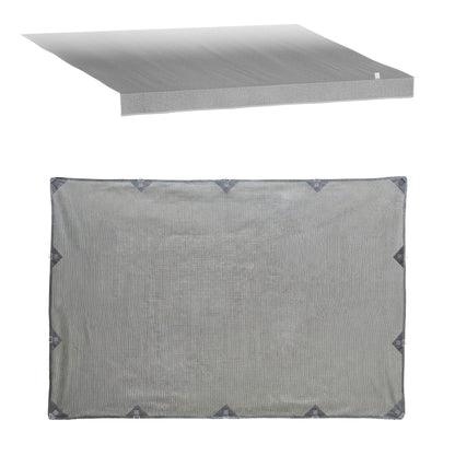 Weisshorn 18ft Caravan Awning Fabric & Privacy Screen RV Roll Out Sun Shade 5.2M AWN-CV-52-GY