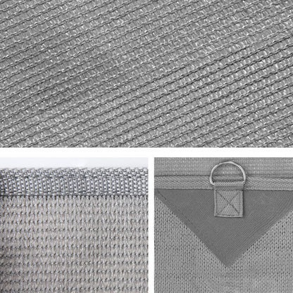 Caravan Privacy Screen Roll Out Awning 4.6x1.95M End Wall Side Sun Shade Grey AWN-CV-B-SS-46