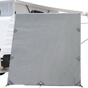 Caravan Privacy Screen Roll Out Awning 2.1x1.8M Sun Shade Pop Top End Wall Grey AWN-CV-B-SS-POP