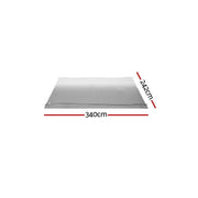 Weisshorn 12ft Caravan Awning RV Replacement Fabric 3.40M x 2.42M AWN-CV-TOP-34-GY