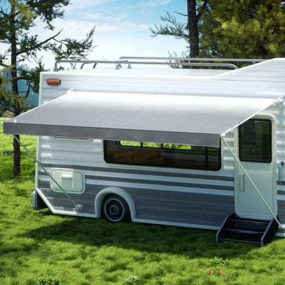 Weisshorn 15ft Caravan Awning RV Replacement Fabric 4.32M x 2.42M AWN-CV-TOP-43-GY