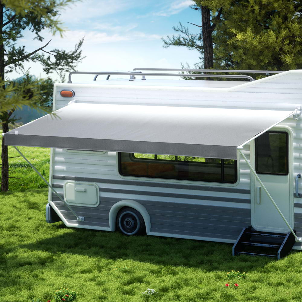 Weisshorn 16ft Caravan Awning RV Replacement Fabric 4.58M x 2.42M AWN-CV-TOP-46-GY
