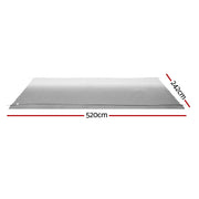 Weisshorn 18ft Caravan Awning RV Replacement Fabric 5.20M x 2.42M AWN-CV-TOP-52-GY