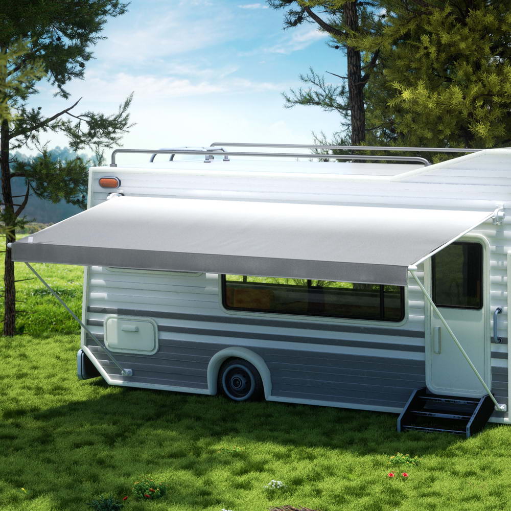 Weisshorn 18ft Caravan Awning RV Replacement Fabric 5.20M x 2.42M AWN-CV-TOP-52-GY