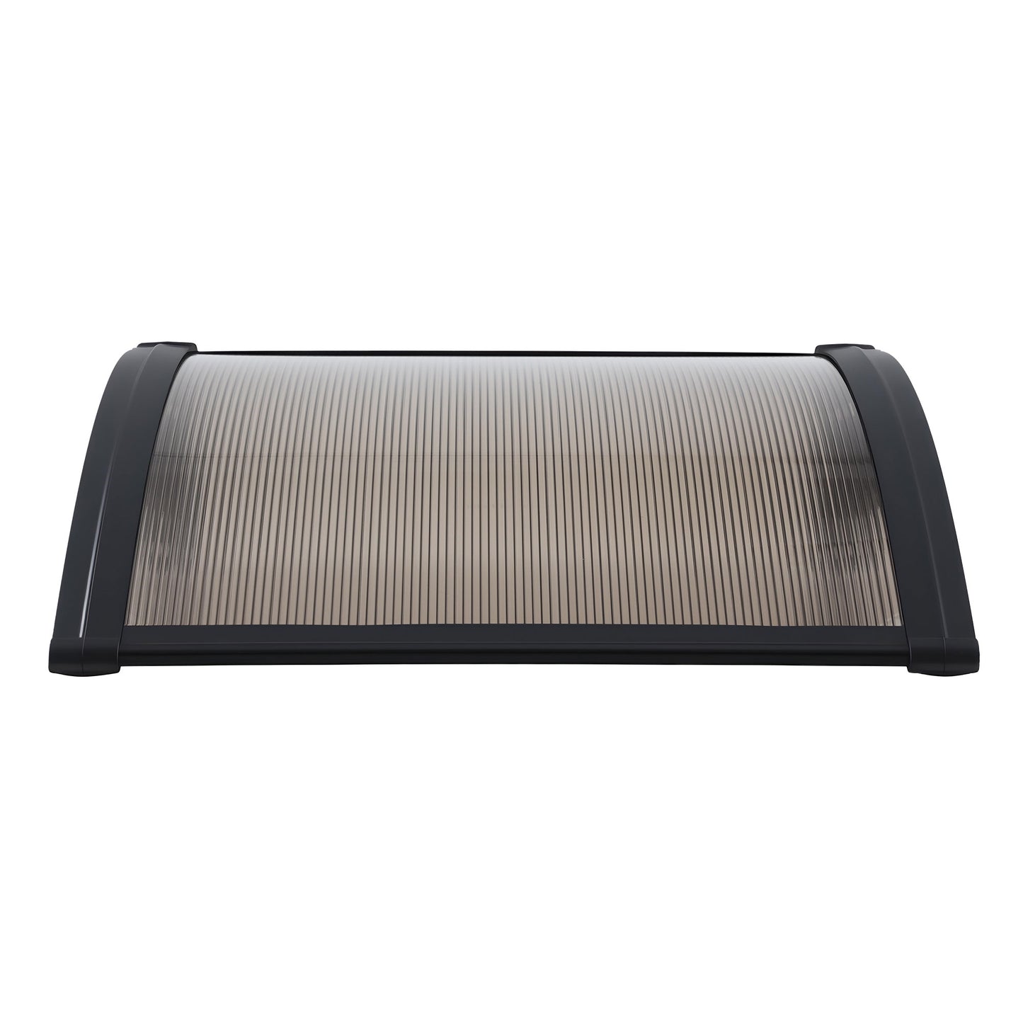Instahut Window Awning Drainage 0.6mx0.6m Outdoor Brown AWN-DR-06X06-BR