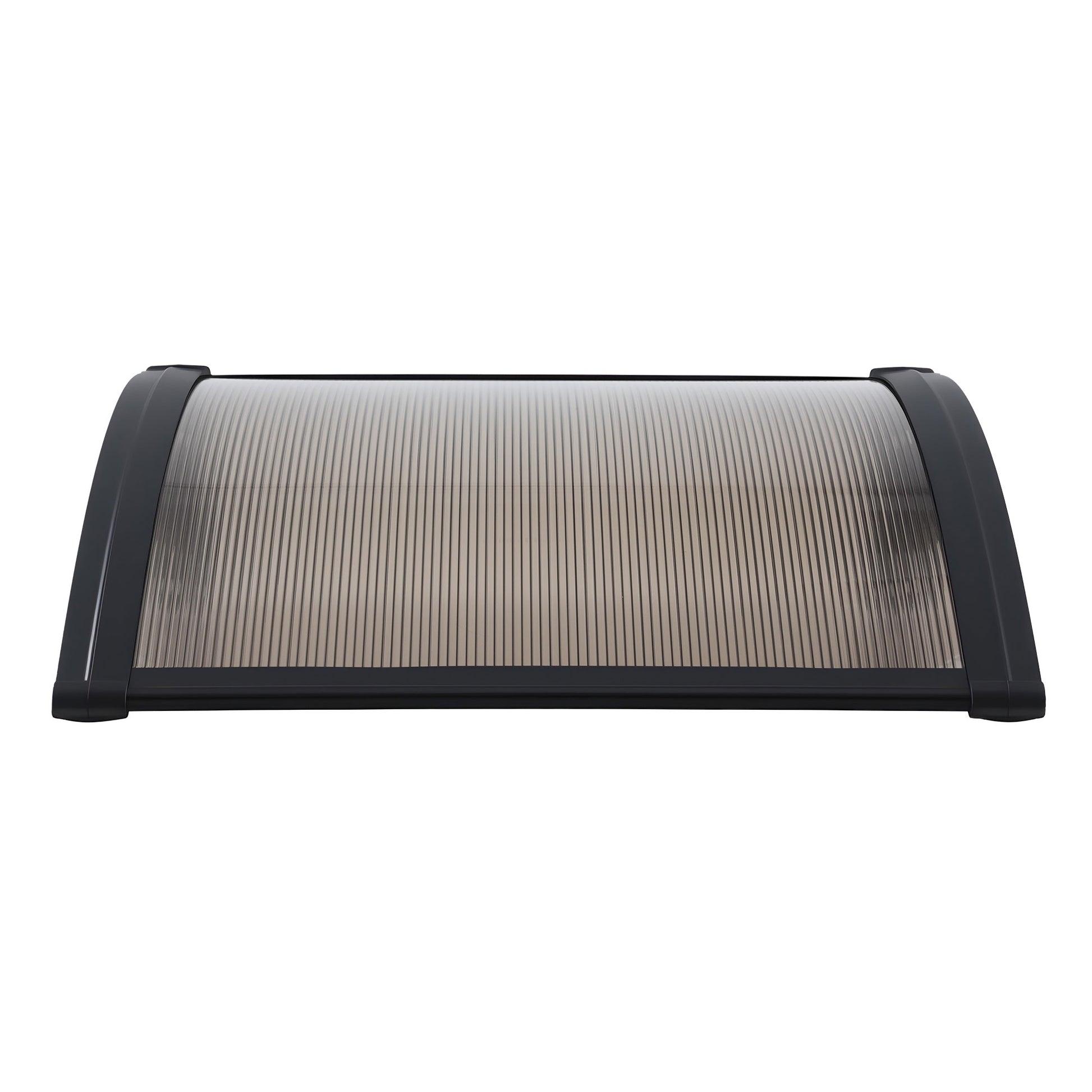 Instahut Window Awning Drainage 0.6mx0.6m Outdoor Brown AWN-DR-06X06-BR
