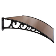Instahut Window Door Awning 1mx1.2m Brown AWN-PC6-1X12-BR