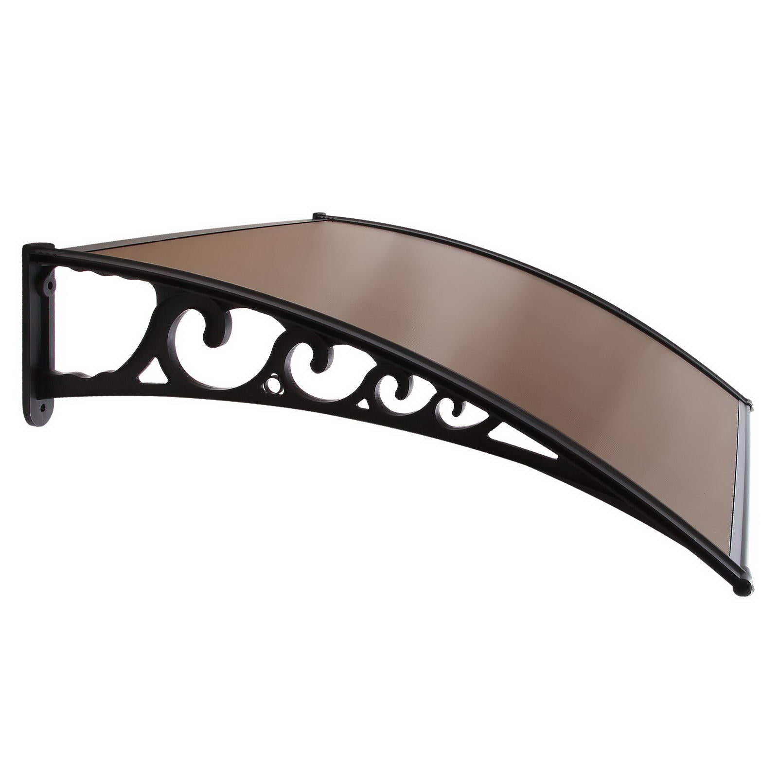 Instahut Window Door Awning 1mx1.2m Brown AWN-PC6-1X12-BR