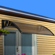 Instahut Window Door Awning 1mx1.2m Brown AWN-PC6-1X12-BR