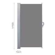 Instahut Retractable Side Awning Shade 1.8 x 3m - Grey AWN-SIDE-FC-180-GREY