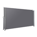 Set of 2 Instahut Side Awning Sun Shade Outdoor Blinds Retractable Screen 1.8X3M GR AWN-SIDE-FC-180-GREYX2