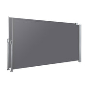 Set of 2 Instahut Side Awning Sun Shade Outdoor Blinds Retractable Screen 1.8X3M GR AWN-SIDE-FC-180-GREYX2