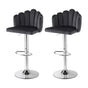 Artiss Bar Stool X2 Kitchen Dining Counter Gaslift Chair Adjustable Velvet Grey BA-B-B08-VEL-GYX2