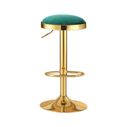 2x Artiss Bar Stools Kitchen Dining Chairs Velvet Padded Stool Green BA-B-FABRIC-G02-GRX2