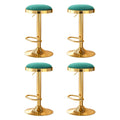 4x Artiss Bar Stools Kitchen Dining Chairs Velvet Padded Stool Green BA-B-FABRIC-G02-GRX4