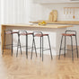 4x Artiss Bar Stools Kitchen Counter Dining Chair Metal Brown BA-BB-9083T-BRX4
