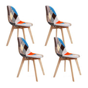 Artiss Dining Chairs Set of 4 Fabric Retro Replica DSW BA-BB-DSW-56FBX4