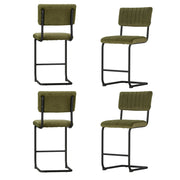Artiss 4x Bar Stools Velvet Chairs Green BA-HY-005-GNX4