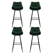 Artiss 4x Bar Stools Velvet Chairs Green BA-K-0222-GRX4