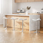 Artiss 4x Bar Stools Leather Gas Lift Chair White BA-K-1001-WHX4